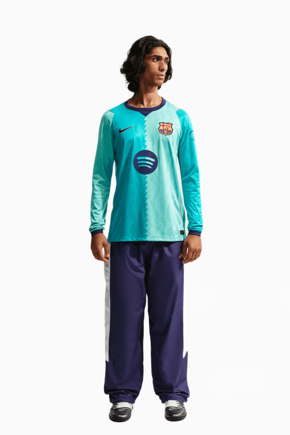 Футболка с длинными рукавами Nike FC Barcelona 26/27 3rd Stadium - бирюзовый
