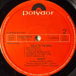 Accept ‎– Balls To The Wall (Голландия 1983г.)