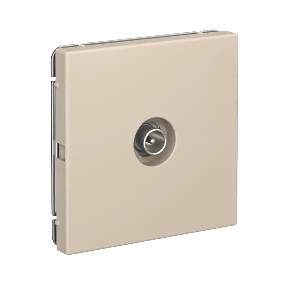 Розетка телевизионная проходная 4DB Systeme Electric ArtGallery Песочный GAL001292