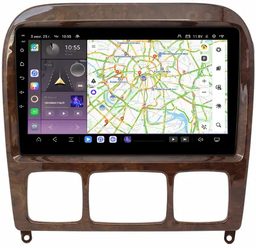 Магнитола для Mercedes-Benz S (W220) 1998-2005 - Kuberg QLed, Android 13, Быстрейшая, CarPlay, SIM-слот