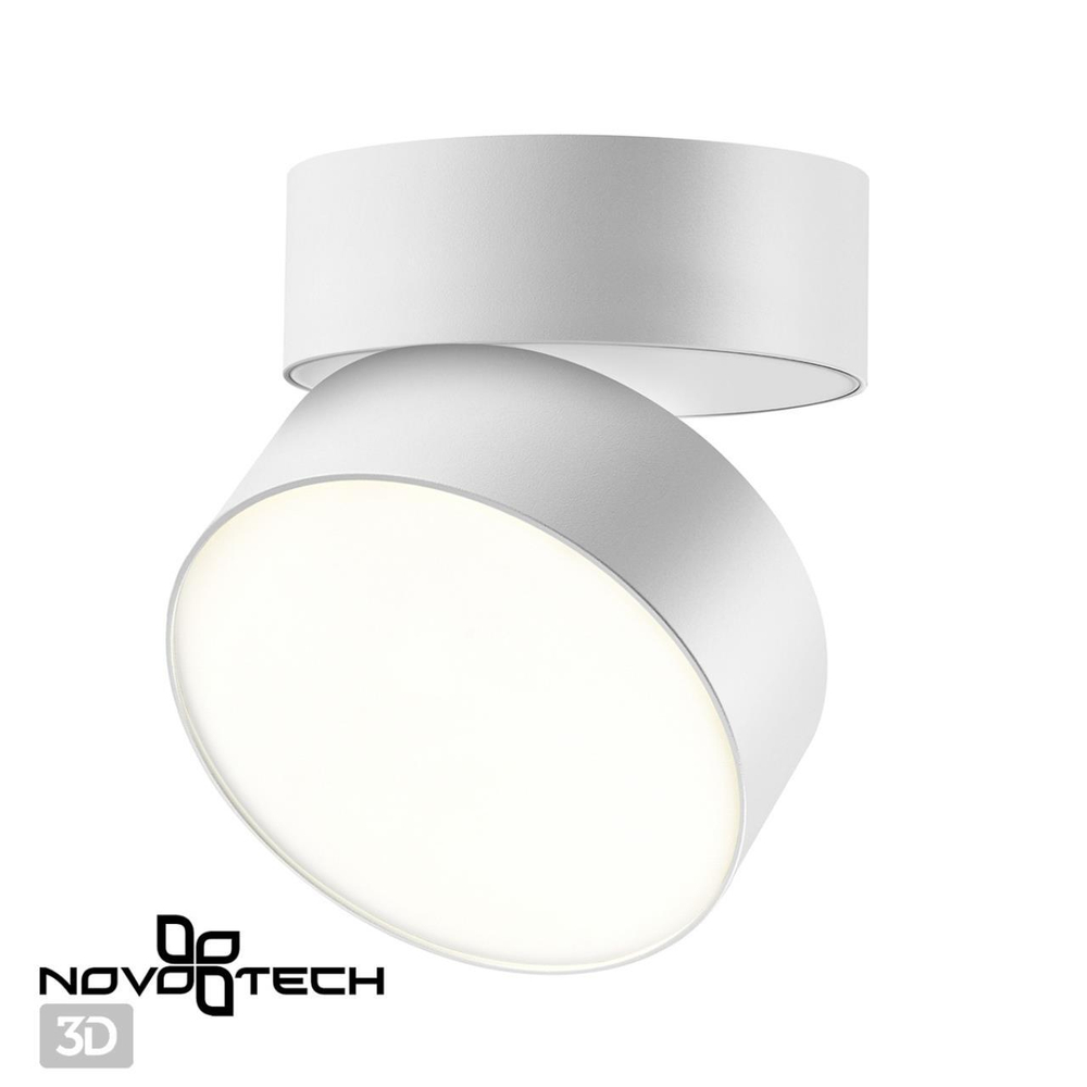 358749 OVER NT21 148 белый Накладной светодиодный светильник IP20 LED 24W 4000K 2100Лм 100-265V PROMETA
