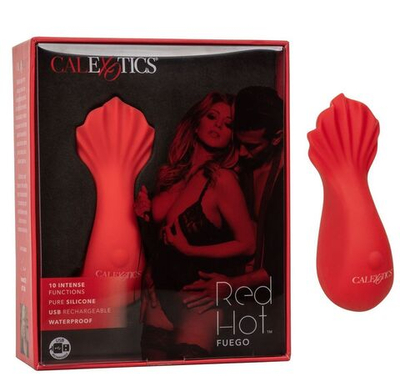Красный клиторальный вибромассажер Red Hot Fuego (Цвет: красный)