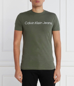 Футболка INSTITUTIONAL LOGO CALVIN KLEIN JEANS - зеленый(J30J322344)