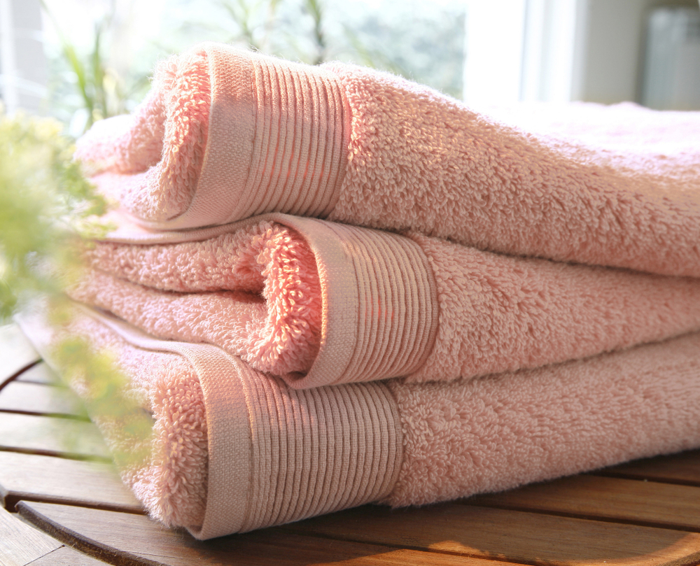 Полотенце UNI POUDRE пудрово- /м3 Blanc des Vosges 100x150 Розовый