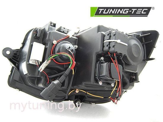 Передние фары Tube Light для Volkswagen T6 (15-19) динамические черные