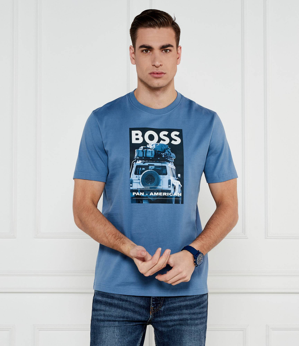 Футболка Te_mextour BOSS ORANGE - голубой(50535079)