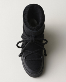 Высокие комбинированные кеды INUIKII Sneaker Classic Black на меху