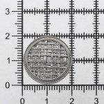 Пуговицы металл на ножке 32L=20 мм, Silver (серебристый), 10 шт, MP06