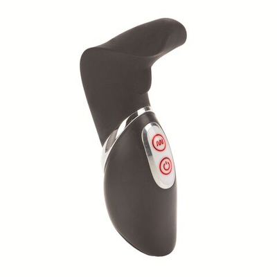 Чёрный клиторальный массажёр 7-Function Silicone Luxe Epiphany Massagers (Цвет: черный)