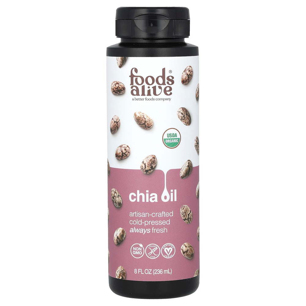 Foods Alive, Органическое масло чиа, 236 мл (8 жидк. Унций)