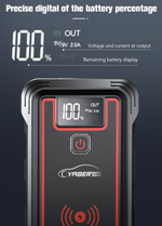 Пусковое портативное устройство бустер YABER 23800mAh 2500A.
