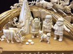 Северный праздник. Скульптурная композиция. Тобольская резная кость.