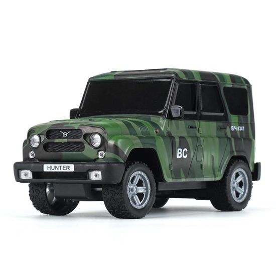 Машина р/у UAZ HUNTER 18 см, свет, камуф, кор. Технопарк