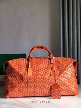 Дорожная сумка оранжевая от Goyard Bowling 55 BP5-595988