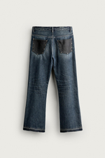 ДЖИНСЫ FLARED FIT С КОНТРАСТНЫМИ КАРМАНАМИ — ZARA