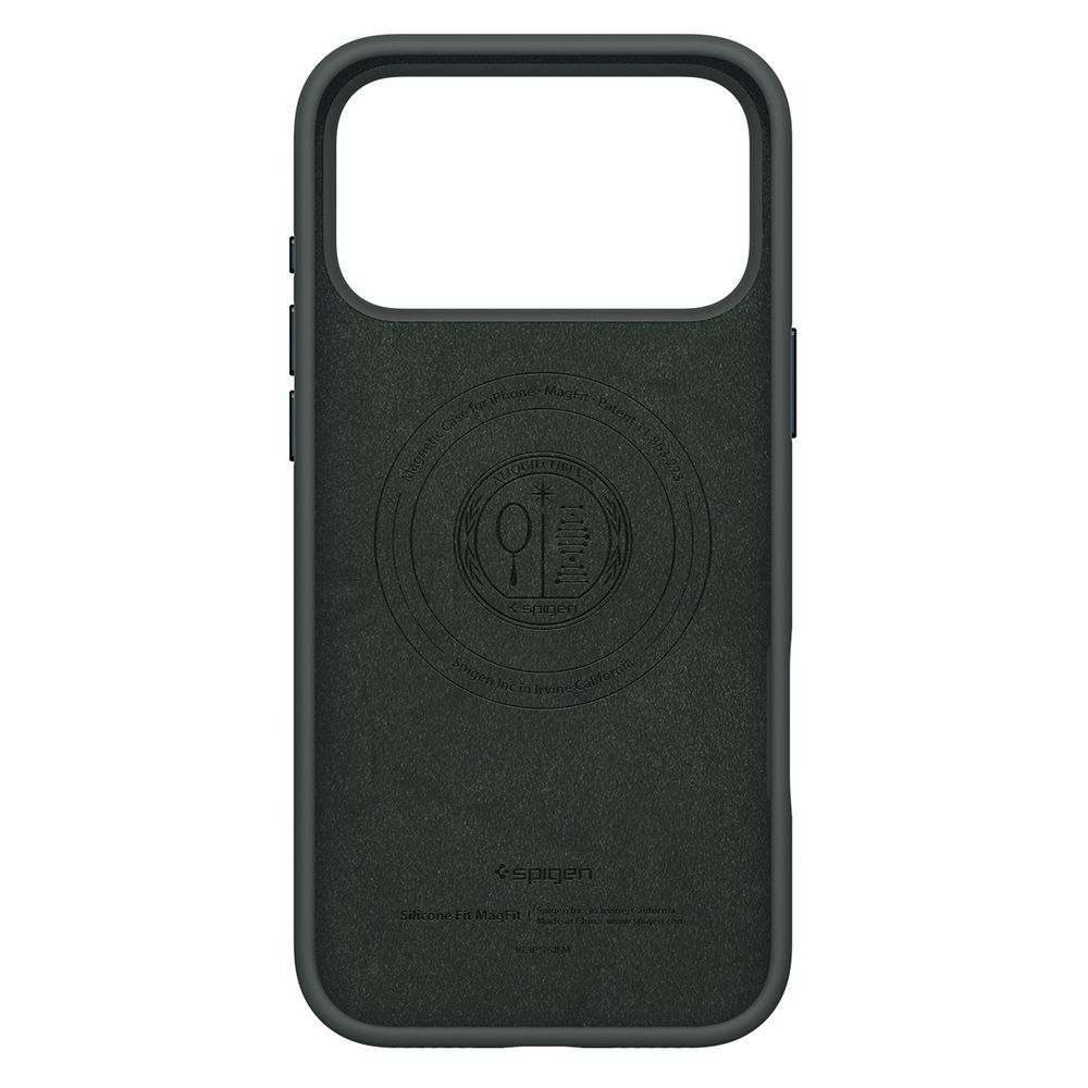 Чехол Spigen Silicone Fit Mag MagSafe для iPhone 17 Pro Abyss Green