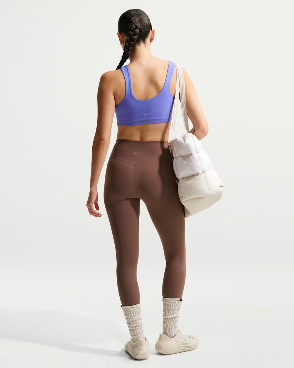 Nike Zenvy Женские лосины с высокой талией, без шва спереди, полной длины - NIKE