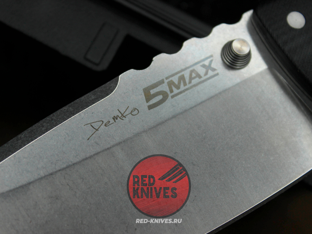 Нож Cold Steel 5 Max - руокять черный G10, светлый клинок