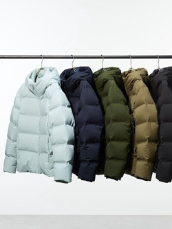UNIQLO Бесшовная пуховая парка, темно-серый