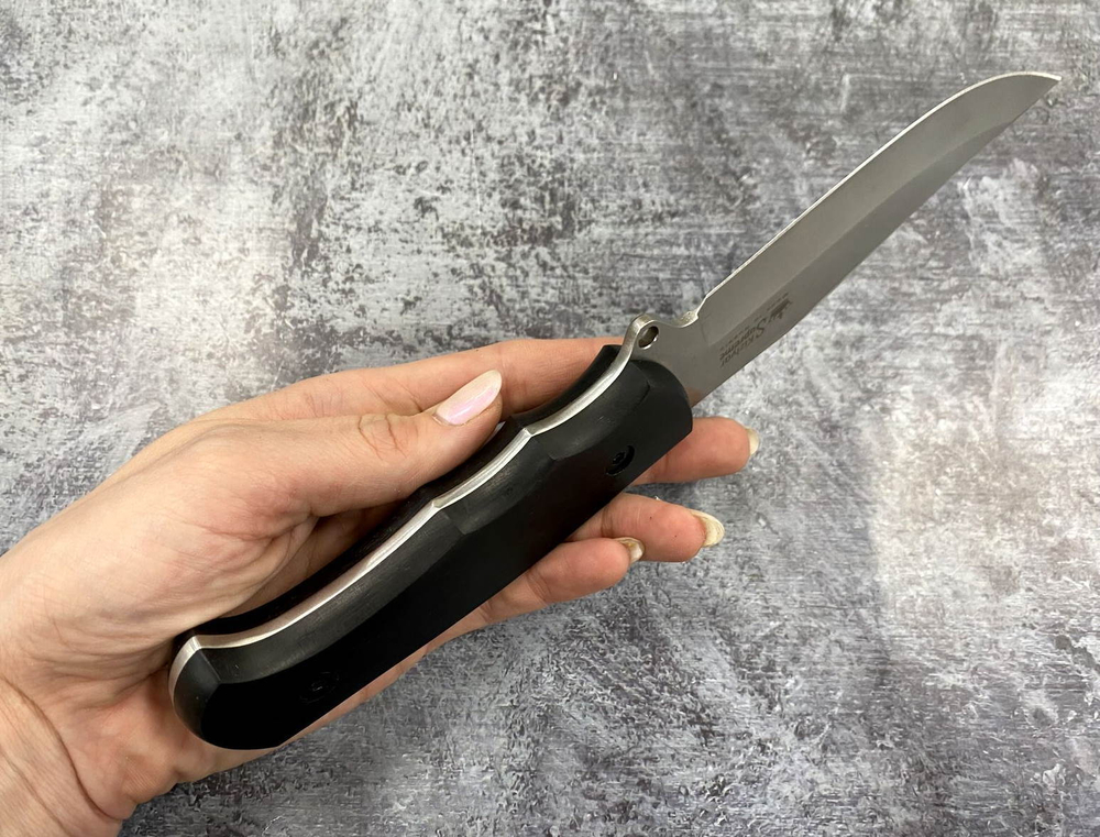 Туристический  нож Caspian D2 StoneWash Граб, Kizlyar Supreme, 4650065059299