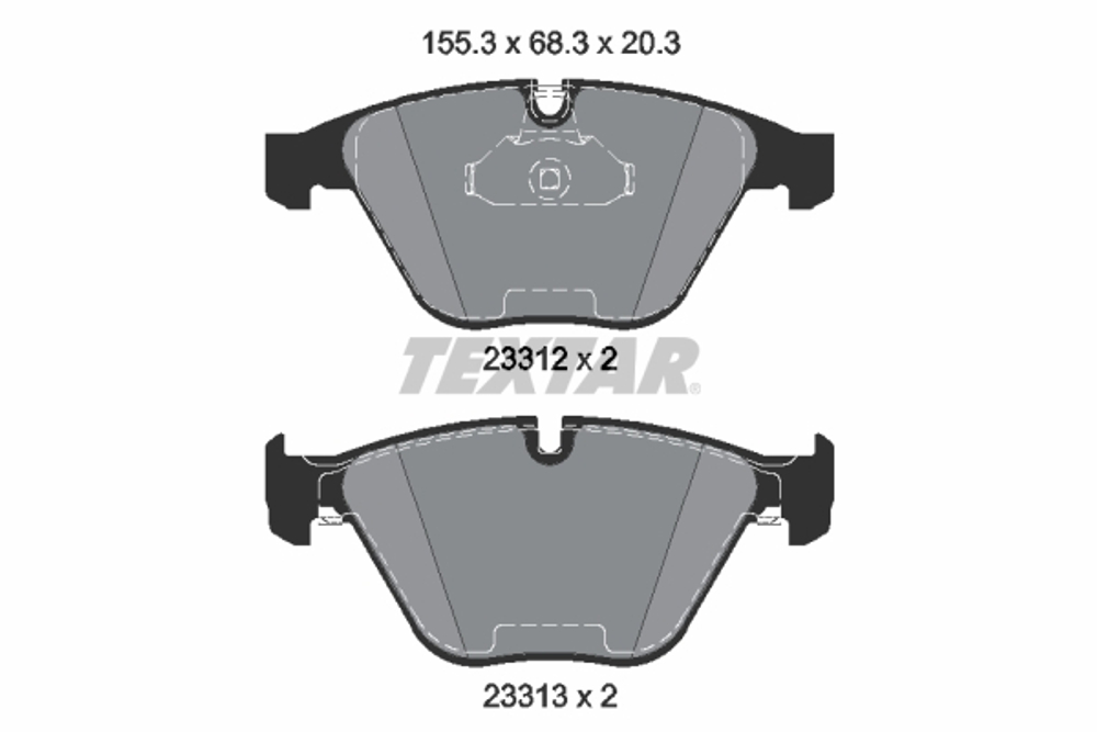 TEXTAR - 2331211-TET - Brake Pad Set, disc brake
