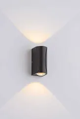 Уличный настенный светильник Rilon PL-543SB BK, 2 Вт, чёрный