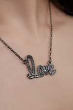 Колье Love, цвет графит, Италия