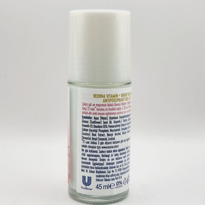 Шариковый дезодорант Vitamin+ Bright Rose Glow Kadn Roll On 45 мл (Тайланд)