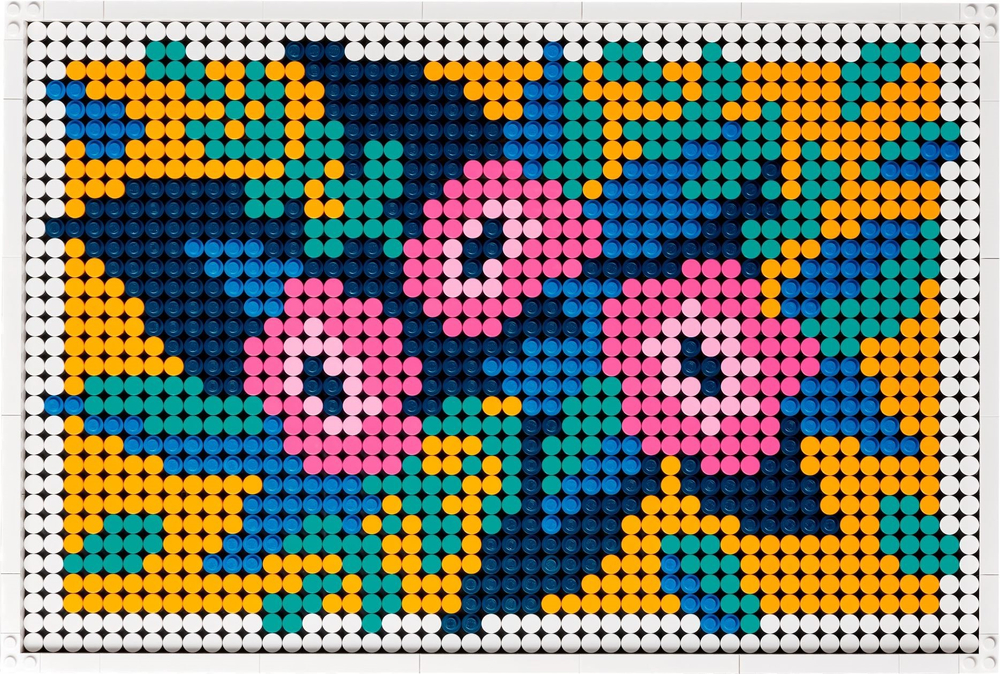 Конструктор Лего Арт Цветочный арт | LEGO Art Floral Art коллекционный набор, 31207, 2870 деталей (18+)