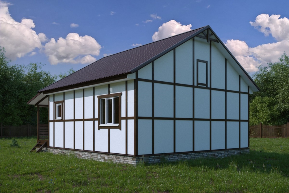 Каркас дома 8 x 8 м