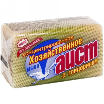 Мыло хозяйственное АИСТ с глицерином 150 г.