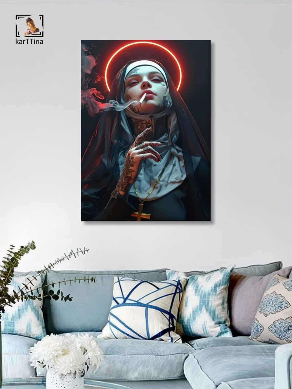 Картина Король в маске модульная 50x70см 1шт.