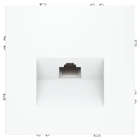Розетка компьютерная RJ45 Cat 6 Voltum S70 Белый матовый VLS060102