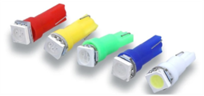 T5 1 SMD(5050) 12V Б/К/С/З/Ж (1шт.)