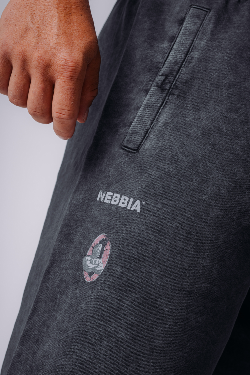 Шорты NEBBIA x Olympia Relaxed Sweat Shorts 950 Черные
