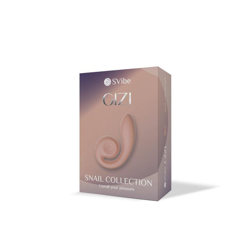 Персиковый вибромассажёр SVibe Gizi (Цвет: розовый)