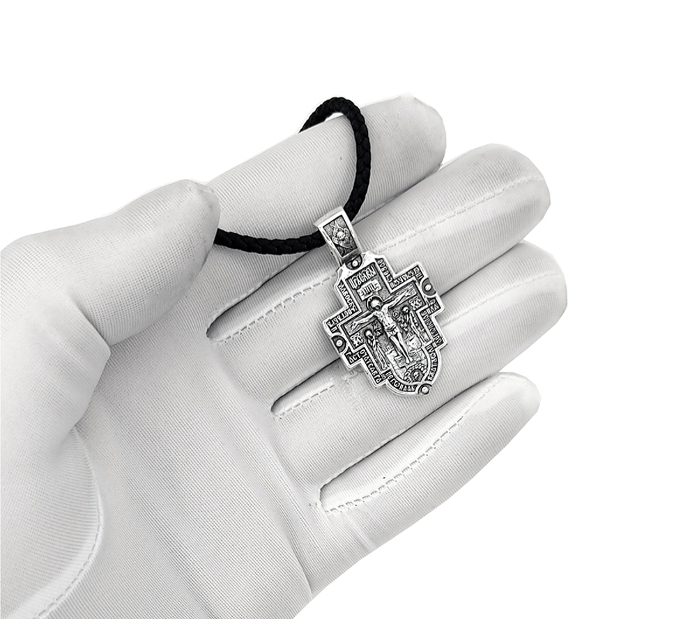 Крест из серебра 925 пробы 8306