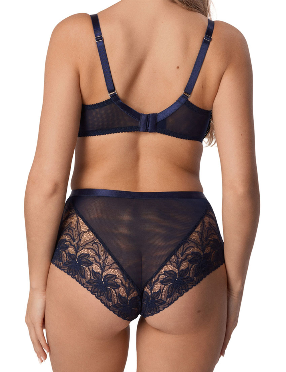 Трусы слипы высокие Mefemi SIMONE Classic индиго