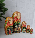 Матрешка 18см "Алёнушка" 5 мест