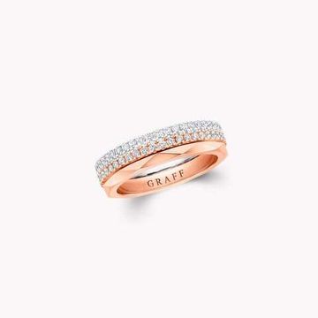 Кольцо Laurence Graff Signature Three-Row Layered Diamond Ring