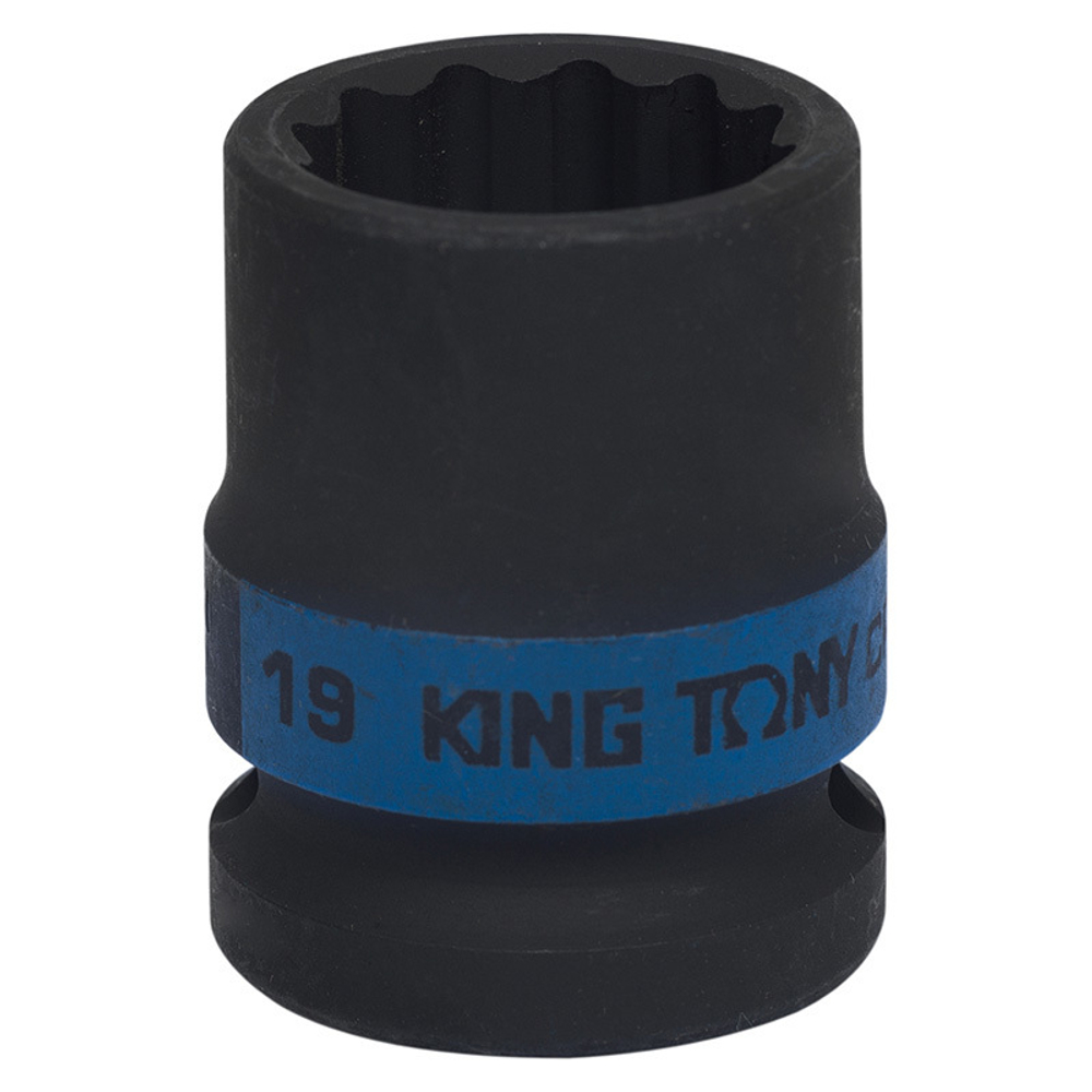 KING TONY (453019M) Головка торцевая ударная двенадцатигранная 1/2", 19 мм