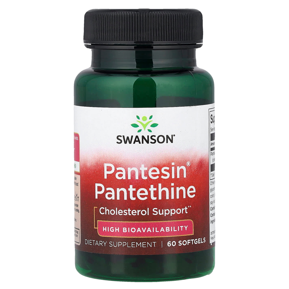 Swanson Vitamins, Pantesin®, пантетин, 60 капсул (300 мг в 1 капсуле)