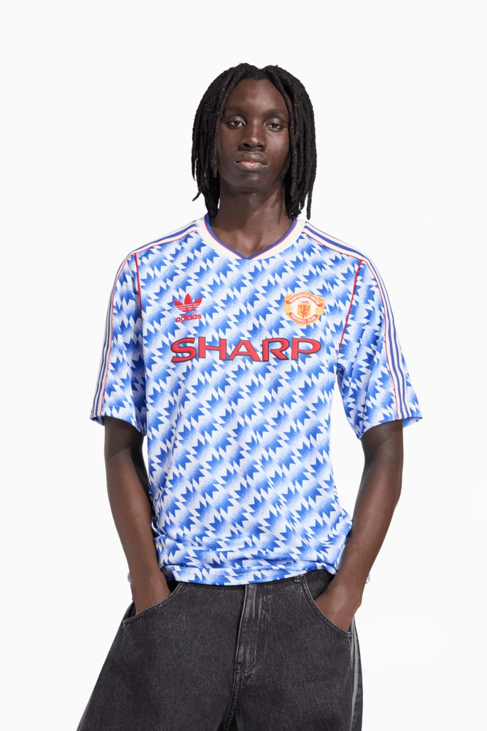 Футболка adidas Manchester United 1990 Away - синий