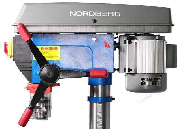 NORDBERG (ND25120) Станок сверлильный (900Вт, 20мм, макс расст до стола 685мм, 12 скоростей, тиски)