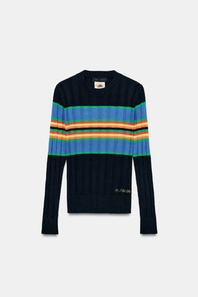 СВИТЕР В РУБЧИК В ПОЛОСКУ FRUIT OF THE LOOM™ — ZARA
