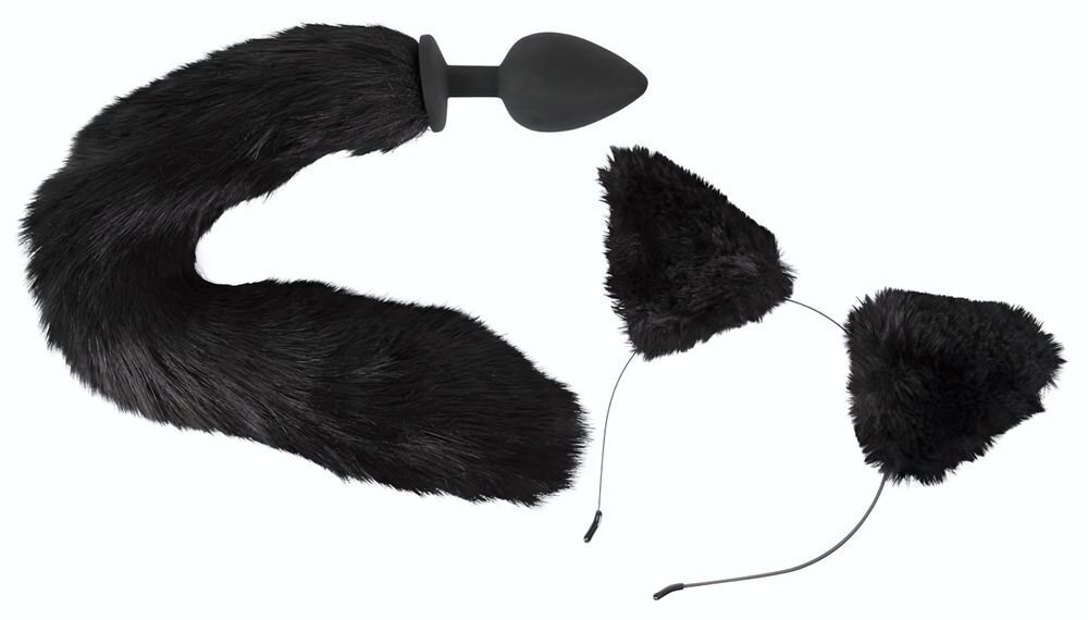 Игровой набор Pet Play Plug & Ears (Цвет: черный)