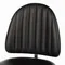 Обеденный стул Sundseat, черная экокожа, ножки хром