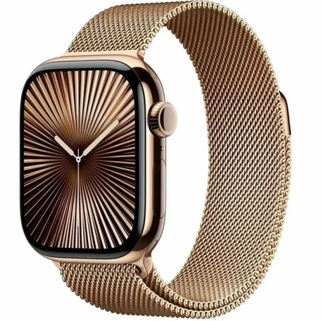 Умные часы Apple Watch Series 10 GPS + Cellular 42 мм Gold Titanium Case with Gold Milanese Loop