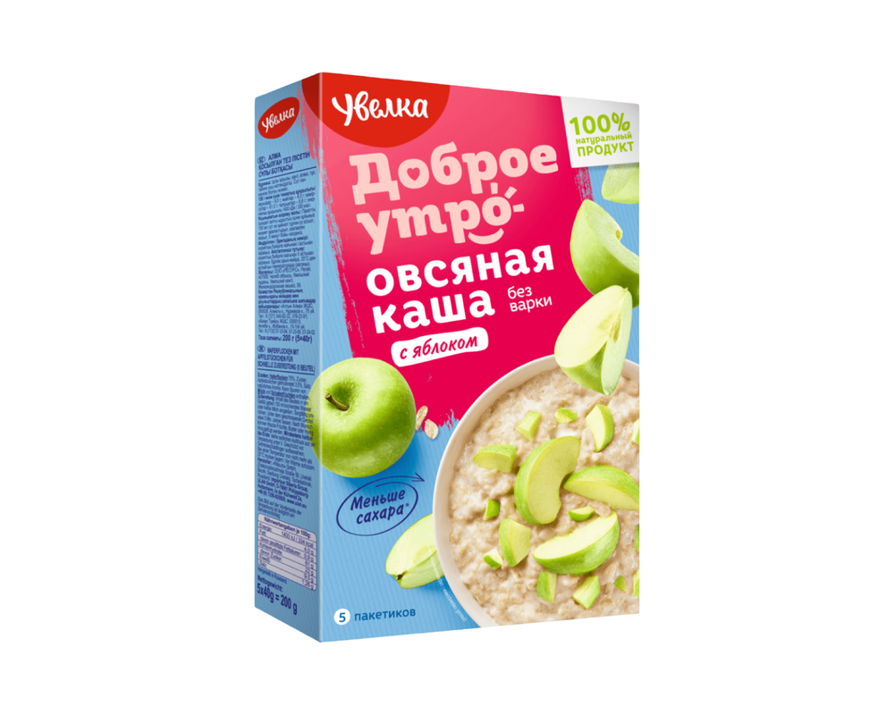 Каша Овсяная б\п  с яблоком   0,04 гр*5