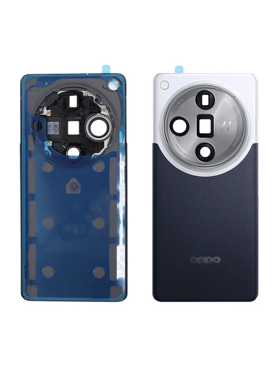 Задняя крышка для Oppo Find X7 Ultra бело-синяя (White-Blue) со стеклом камеры